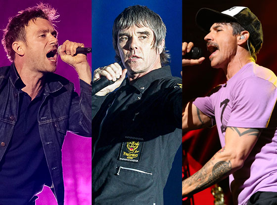 Blur, The Red Hot Chili Peppers, Stone Roses Blur, The Red Hot Chili Peppers, Stone Roses